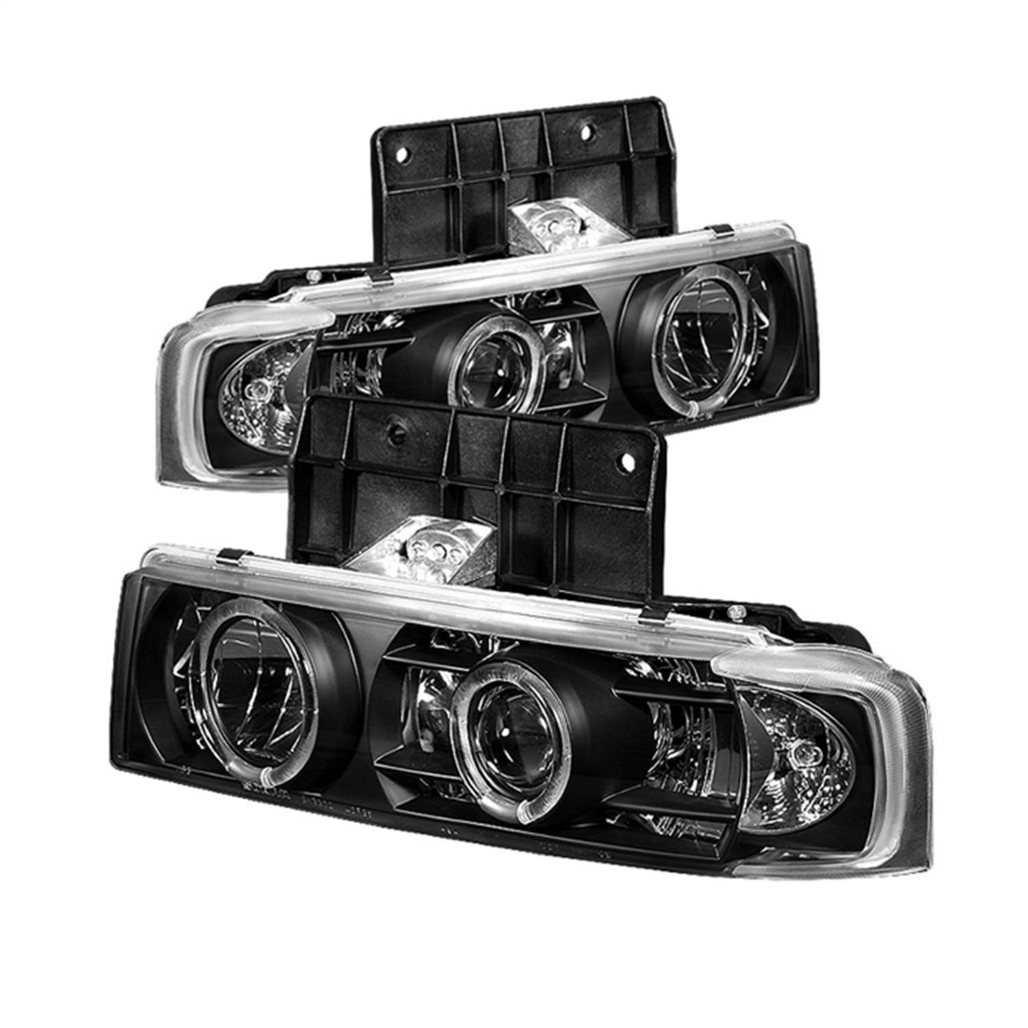 Spyder Auto 5009210 (Spyder) Chevy Astro 95-05/GMC Safari 95-05 Projector Headlights-LED Halo-Black-