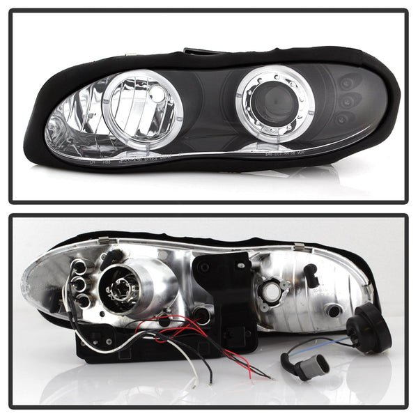 Spyder Auto 5009234 (Spyder) Chevy Camaro 98-02 Projector Headlights-LED Halo-LED ( Replaceable LEDs