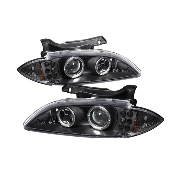 Spyder Auto 5009265 (Spyder) Chevy Cavalier 95-99 Projector Headlights-LED Halo-replaceanle LEDs-Bla