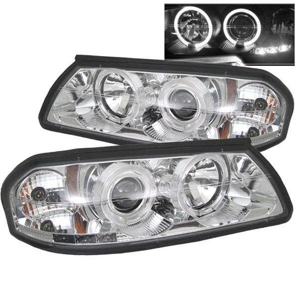 Spyder Auto 5009418 (Spyder) Chevy Impala 00-05 Projector Headlights-LED Halo-LED ( Replaceable LEDs