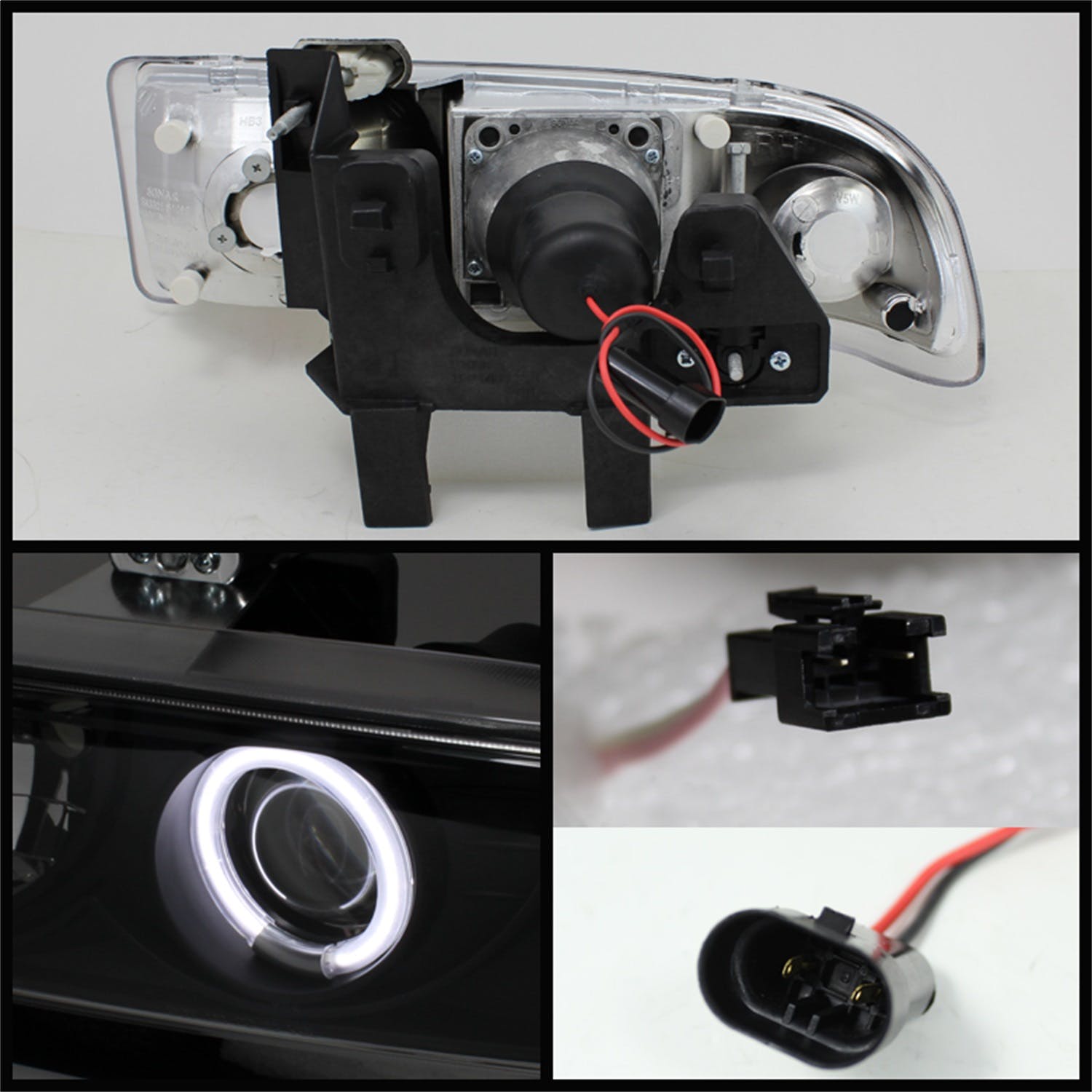 Spyder Auto 5009548 (Spyder) Chevy S10 98-04/Chevy Blazer 98-05 Projector Headlights-CCFL Halo-Black