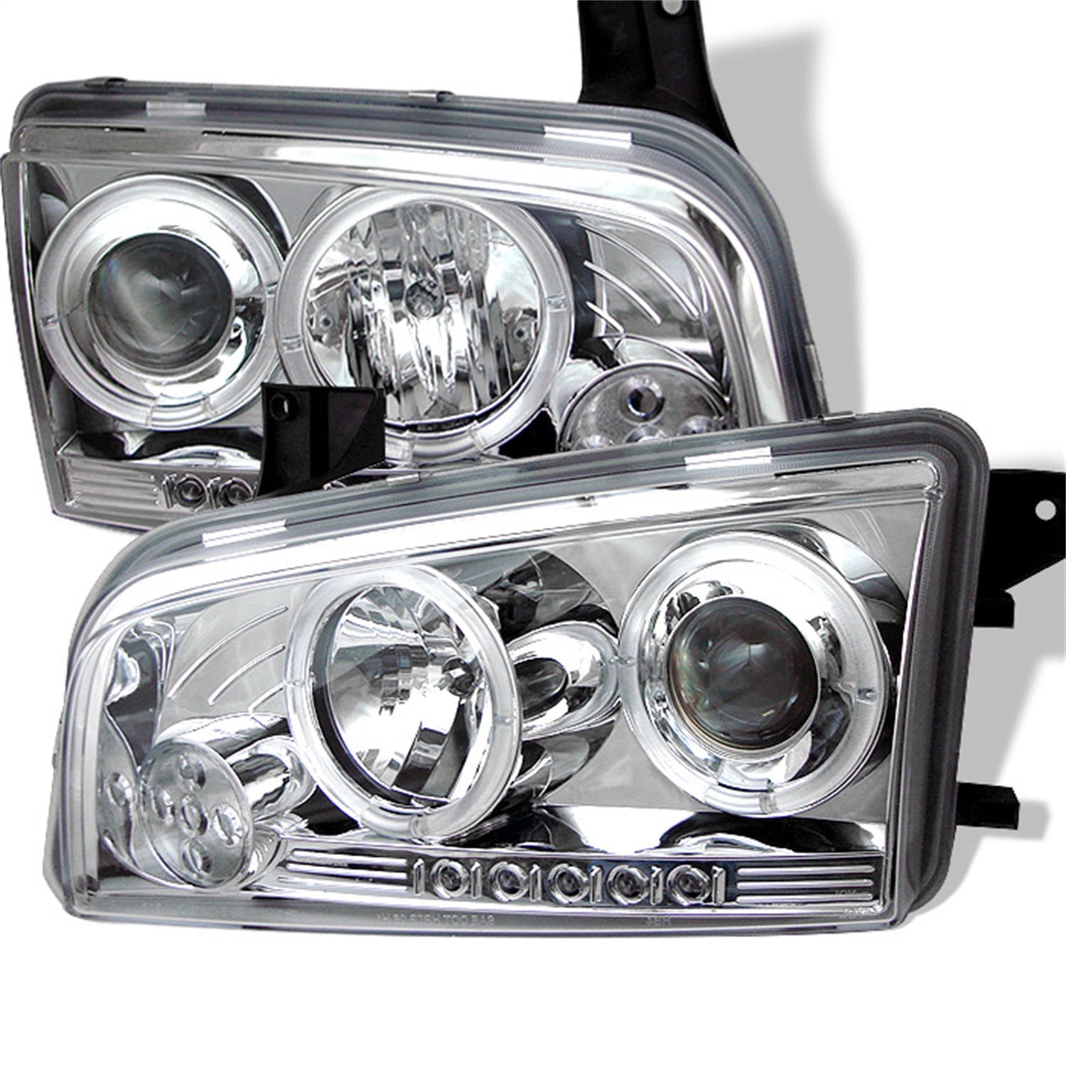 Spyder Auto 5009746 (Spyder) Dodge Charger 06-10 Projector Headlights-Halogen Model Only ( Not Compa
