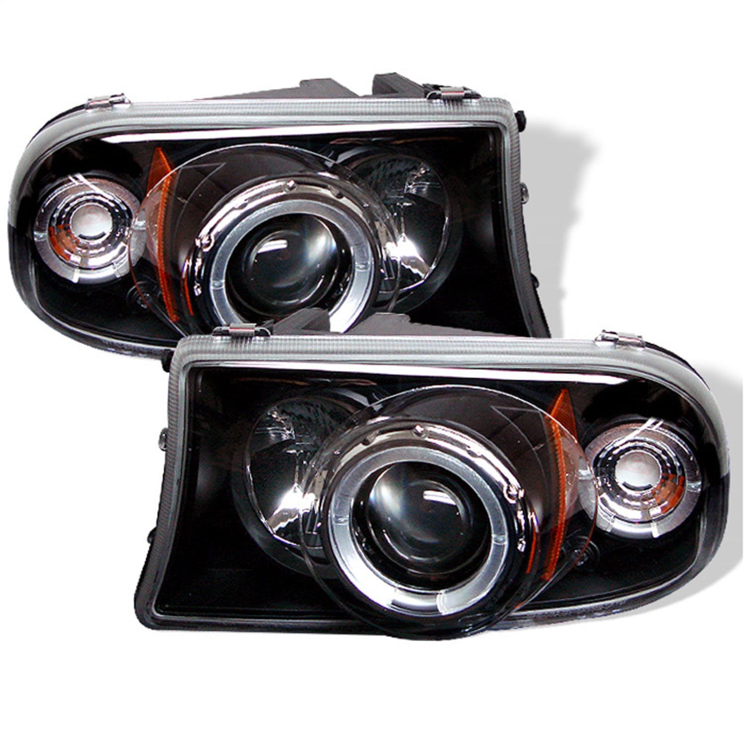 Spyder Auto 5009784 (Spyder) Dodge Dakota 97-04/Durango 98-03 1PC Projector Headlights-LED Halo-LED