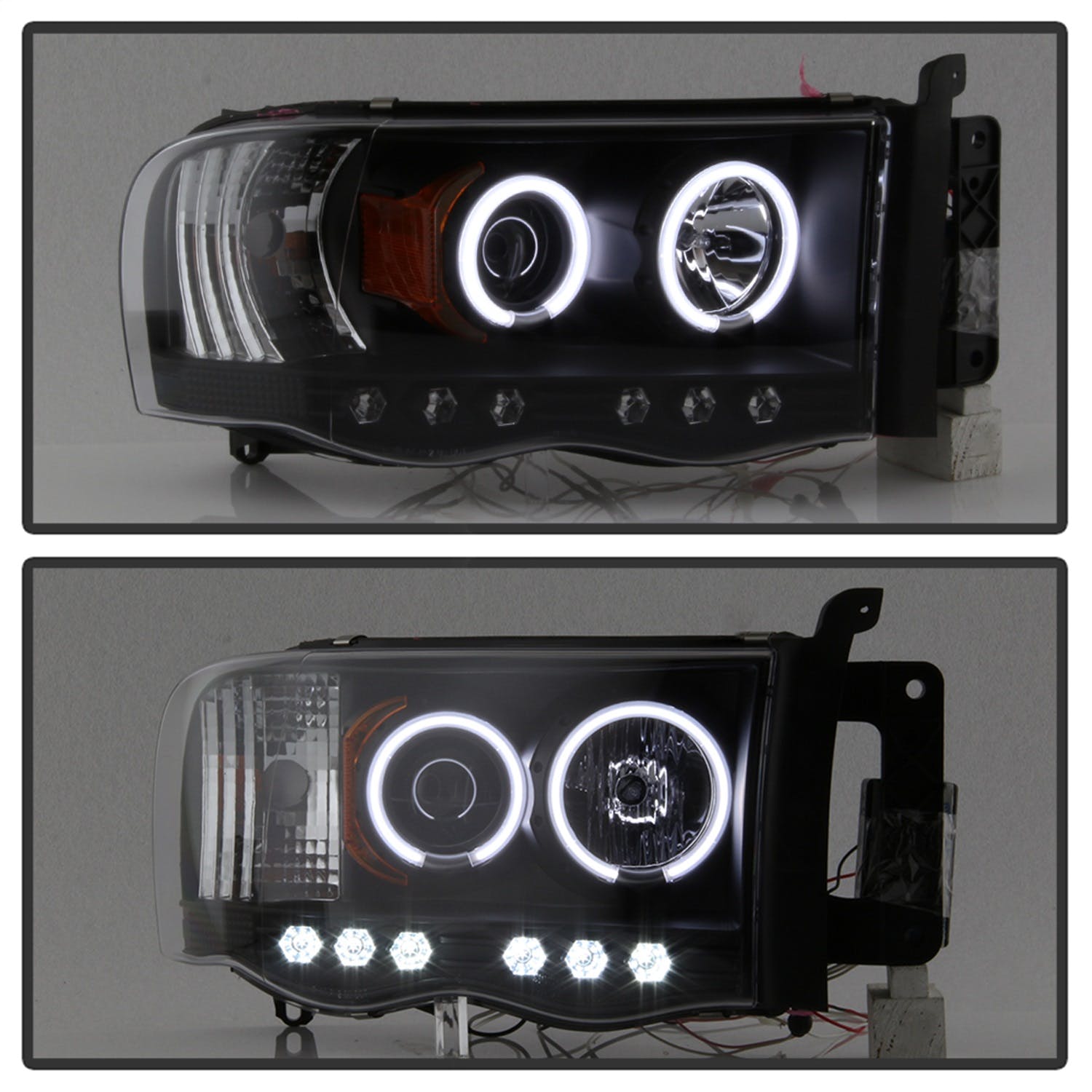 Spyder Auto 5009951 (Spyder) Dodge Ram 1500 02-05/Ram 2500/3500 03-05 Projector Headlights-CCFL Halo
