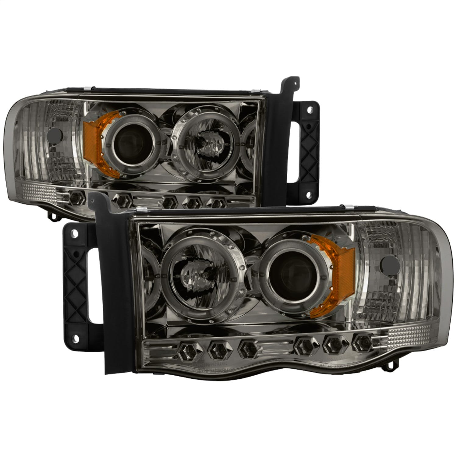 Spyder Auto 5009999 (Spyder) Dodge Ram 1500 02-05/Ram 2500/3500 03-05 Projector Headlights-LED Halo-