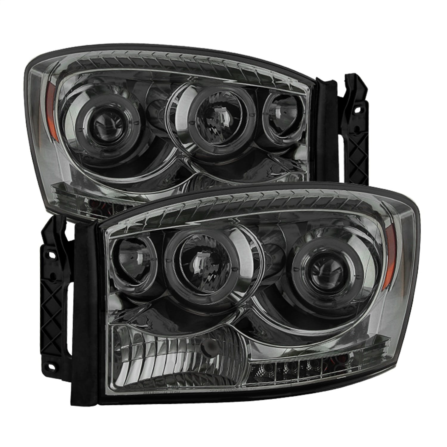 Spyder Auto 5010025 (Spyder) Dodge Ram 1500 06-08/Ram 2500/3500 06-09 Projector Headlights-LED Halo-