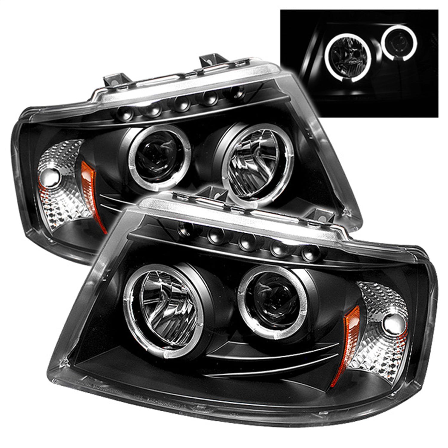 Spyder Auto 5010117 (Spyder) Ford Expedition 03-06 Projector Headlights-LED Halo-LED ( Replaceable L