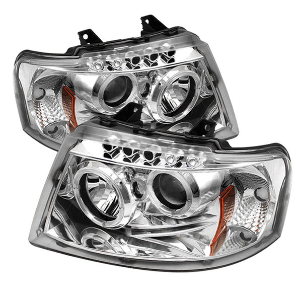 Spyder Auto 5010124 (Spyder) Ford Expedition 03-06 Projector Headlights-LED Halo-LED ( Replaceable L