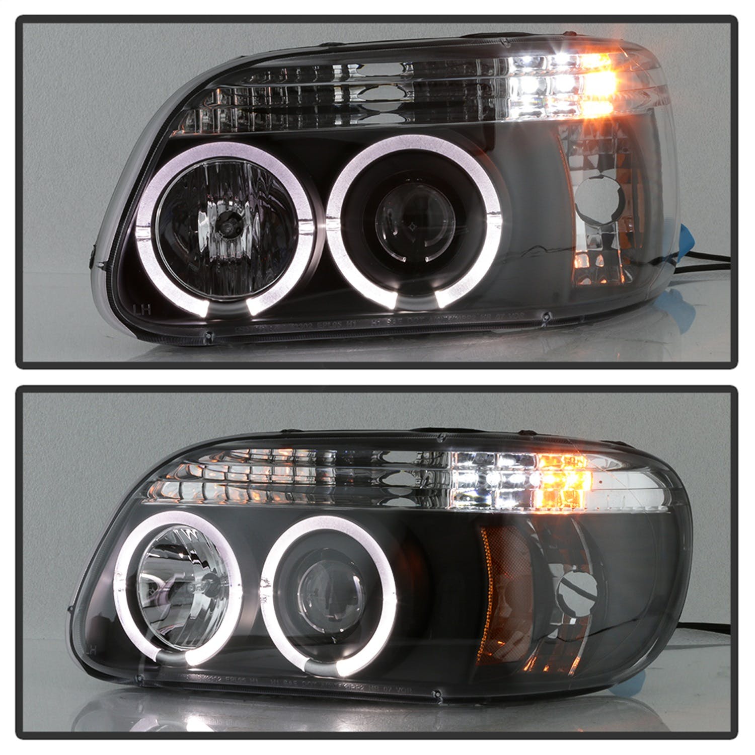 Spyder Auto 5010131 (Spyder) Ford Explorer 95-01 1PC Projector Headlights-LED Halo-Black-High H1 (In