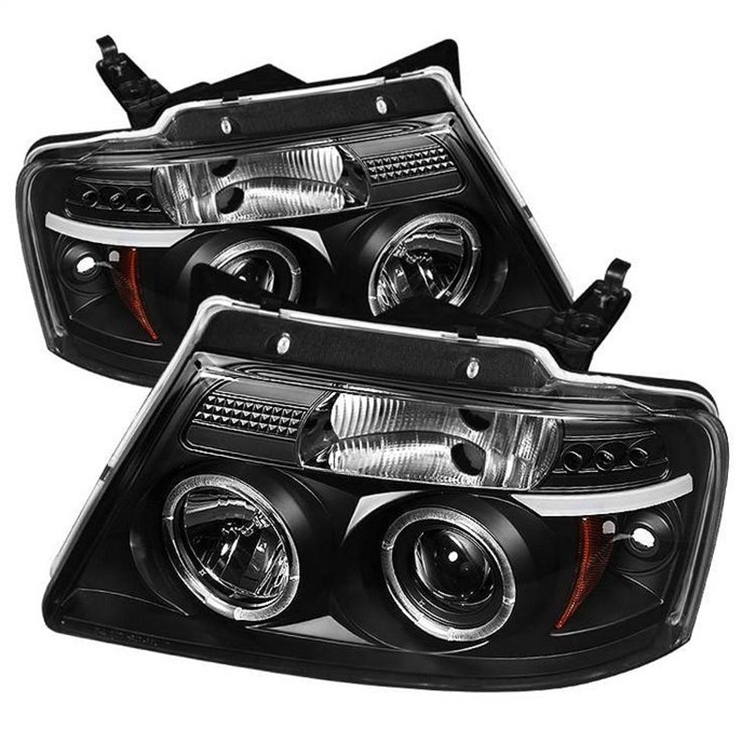 Spyder Auto 5010209 (Spyder) Ford F150 04-08 Projector Headlights-Version 2-LED Halo-LED ( Replaceab