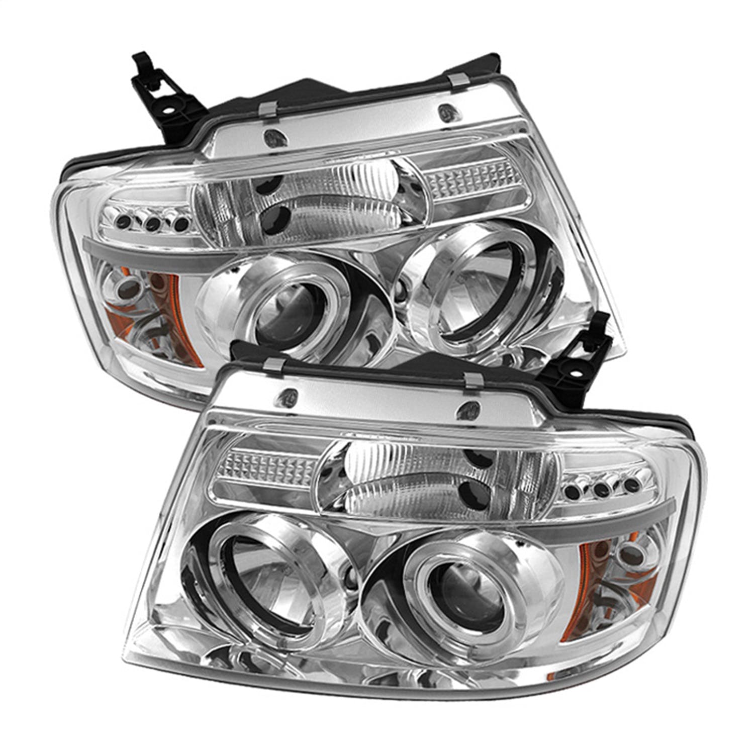 Spyder Auto 5010216 (Spyder) Ford F150 04-08 Projector Headlights-Version 2-LED Halo-LED ( Replaceab