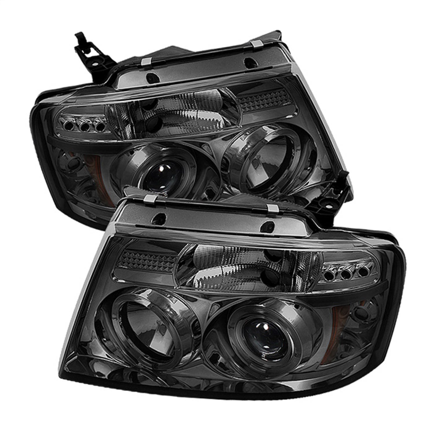Spyder Auto 5010223 (Spyder) Ford F150 04-08 Projector Headlights-Version 2-LED Halo-LED ( Replaceab