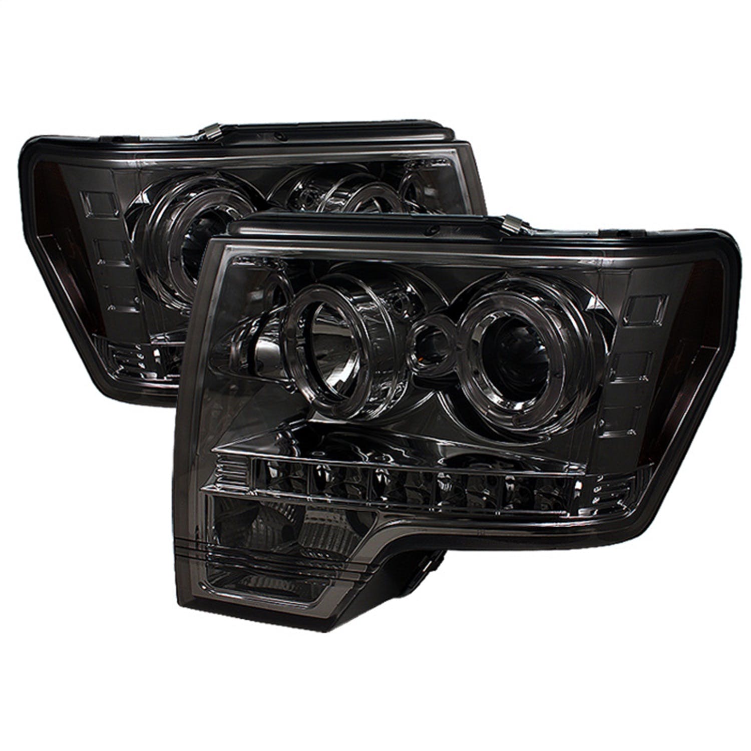 Spyder Auto 5010254 (Spyder) Ford F150 09-14 Projector Headlights-Halogen Model Only ( Not Compatibl