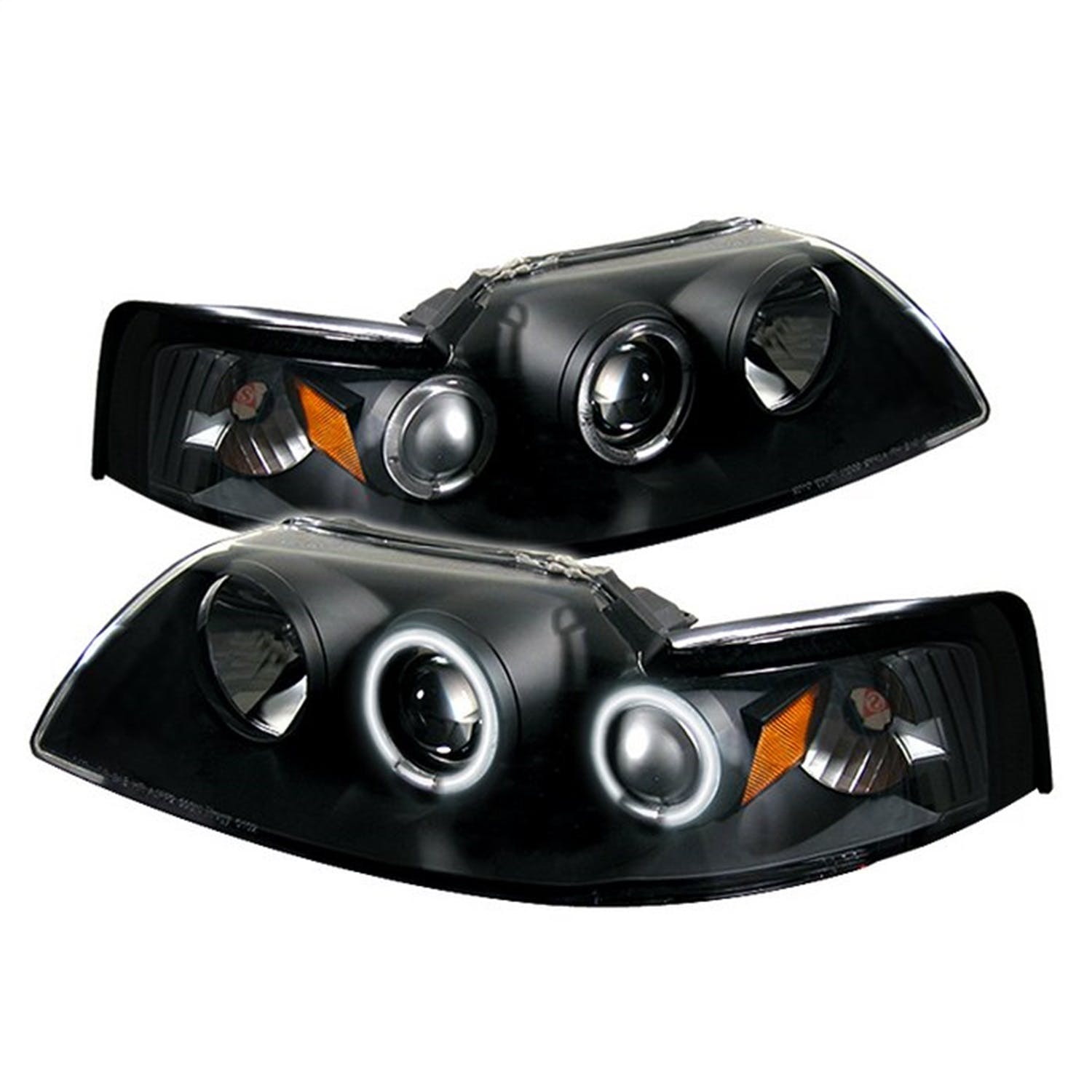 Spyder Auto 5010476 (Spyder) Ford Mustang 99-04 Projector Headlights-CCFL Halo-Black-High H1 (Includ