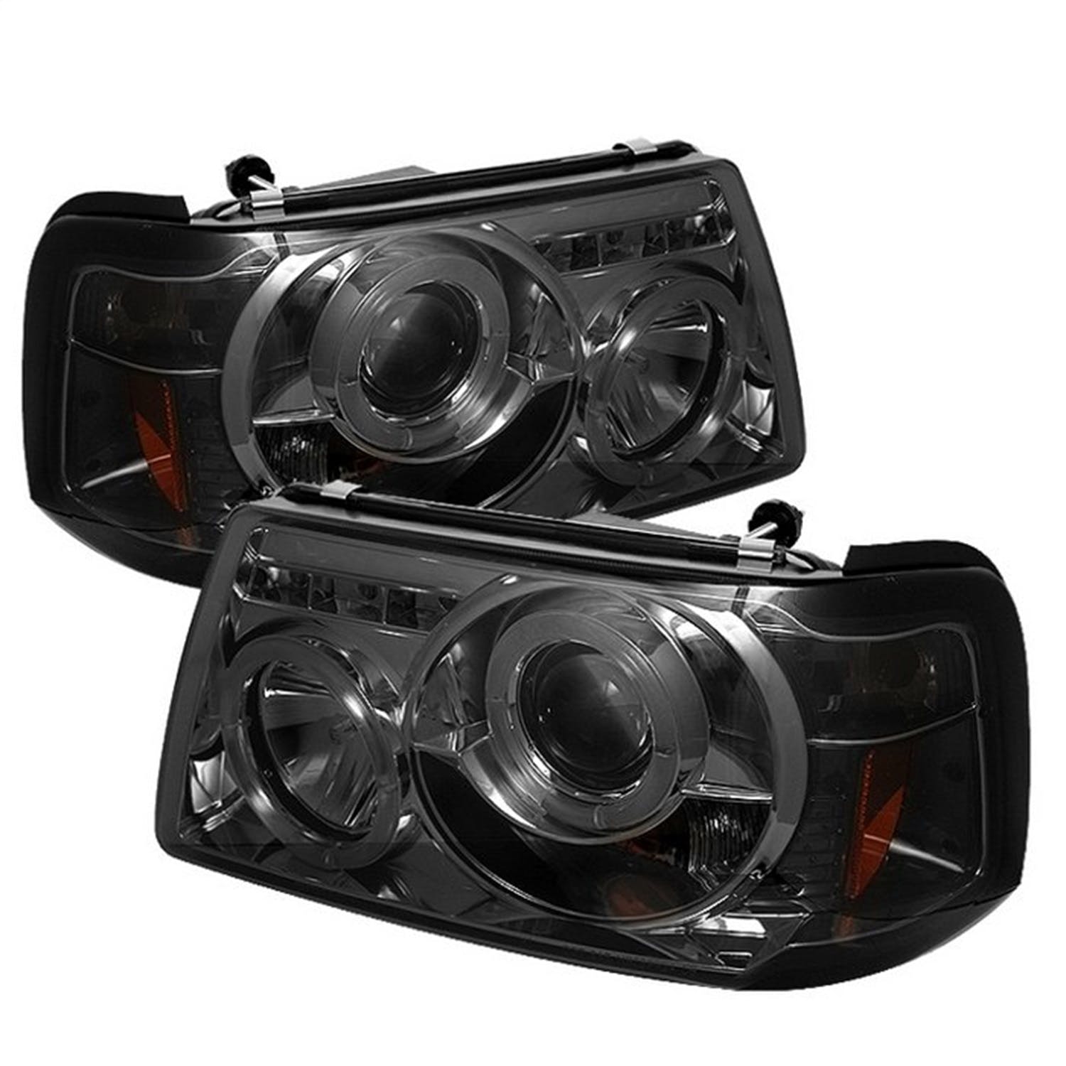 Spyder Auto 5010513 (Spyder) Ford Ranger 01-11 1PC Projector Headlights-LED Halo-LED ( Replaceable L