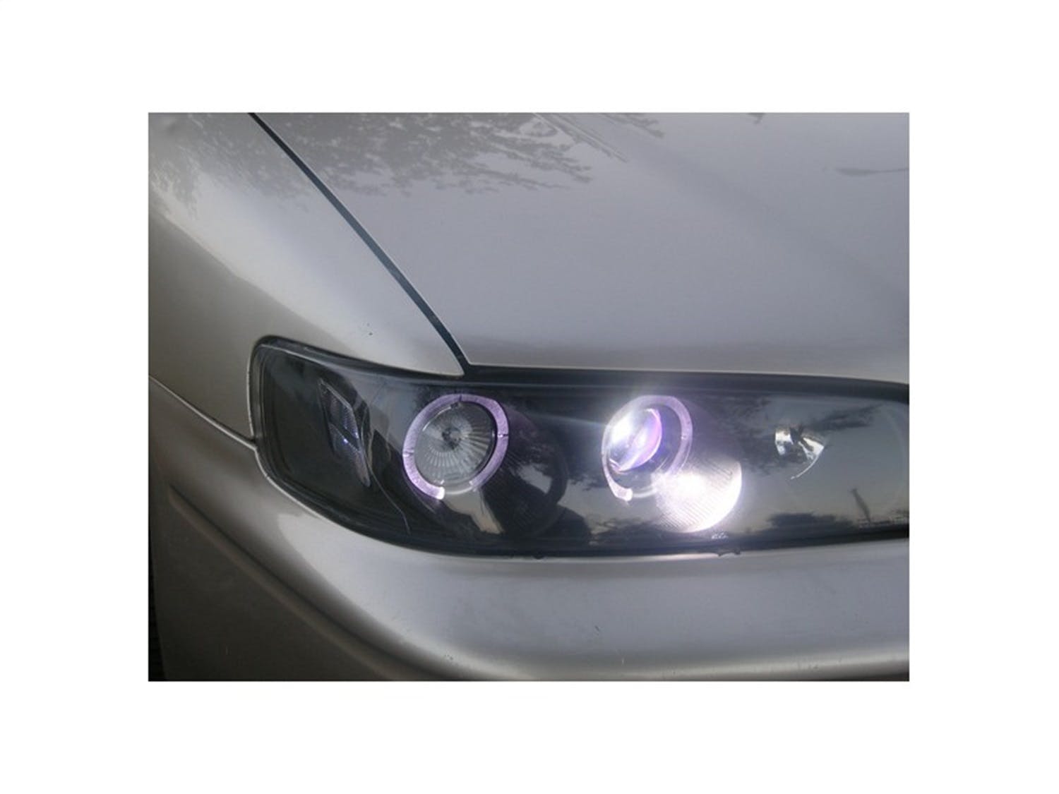 Spyder Auto 5010698 (Spyder) Honda Accord 94-97 1PC Projector Headlights-LED Halo-Amber Reflector-Bl