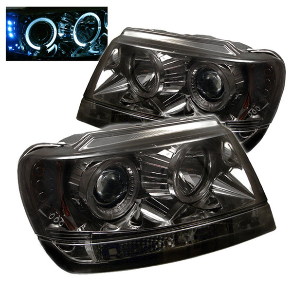 Spyder Auto 5011169 (Spyder) Jeep Grand Cherokee 99-04 Projector Headlights-LED Halo-LED ( Replaceab
