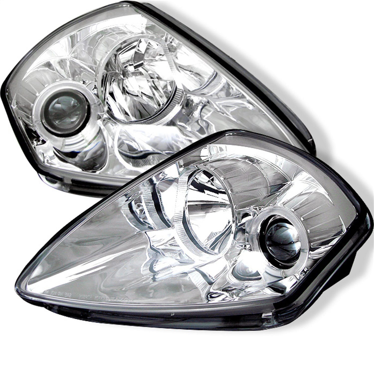 Spyder Auto 5011381 (Spyder) Mitsubishi Eclipse 00-05 Projector Headlights-LED Halo-Chrome-High H1 (