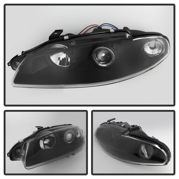 Spyder Auto 5011473 (Spyder) Mitsubishi Eclipse 97-99 Projector Headlights-LED Halo-Black-High H1 (I