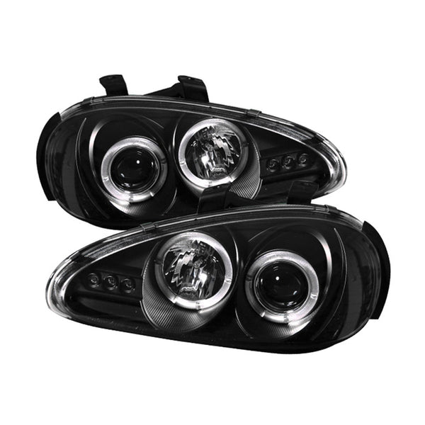 Spyder Auto 5011503 (Spyder) Mazda MX3 92-96 Projector Headlights-LED Halo-LED ( Replaceable LEDs )-