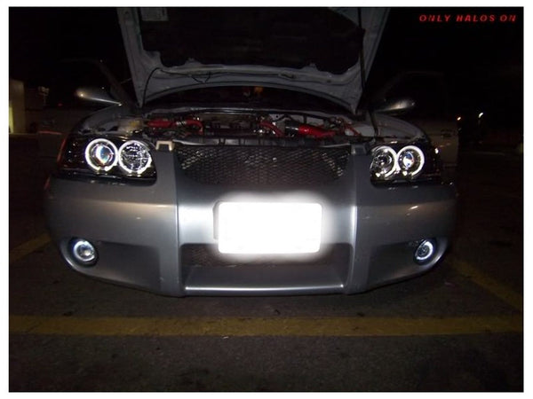 Spyder Auto 5011558 (Spyder) Nissan Sentra 00-03 1PC Projector Headlights-Led Halo-Black-High H1 (In