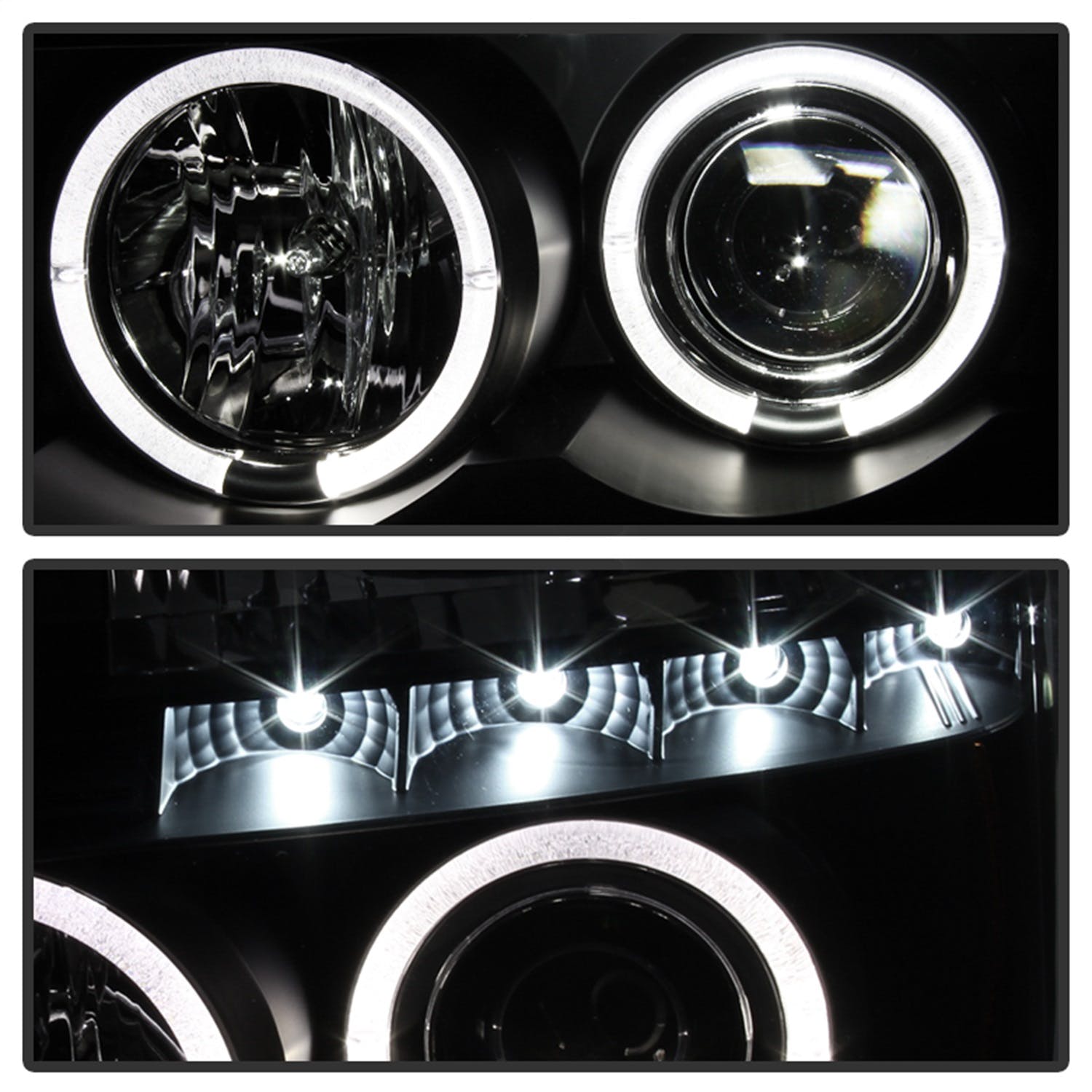 Spyder Auto 5011572 (Spyder) Nissan Titan 04-15/Nissan Armada 04-07 Projector Headlights-LED Halo-LE