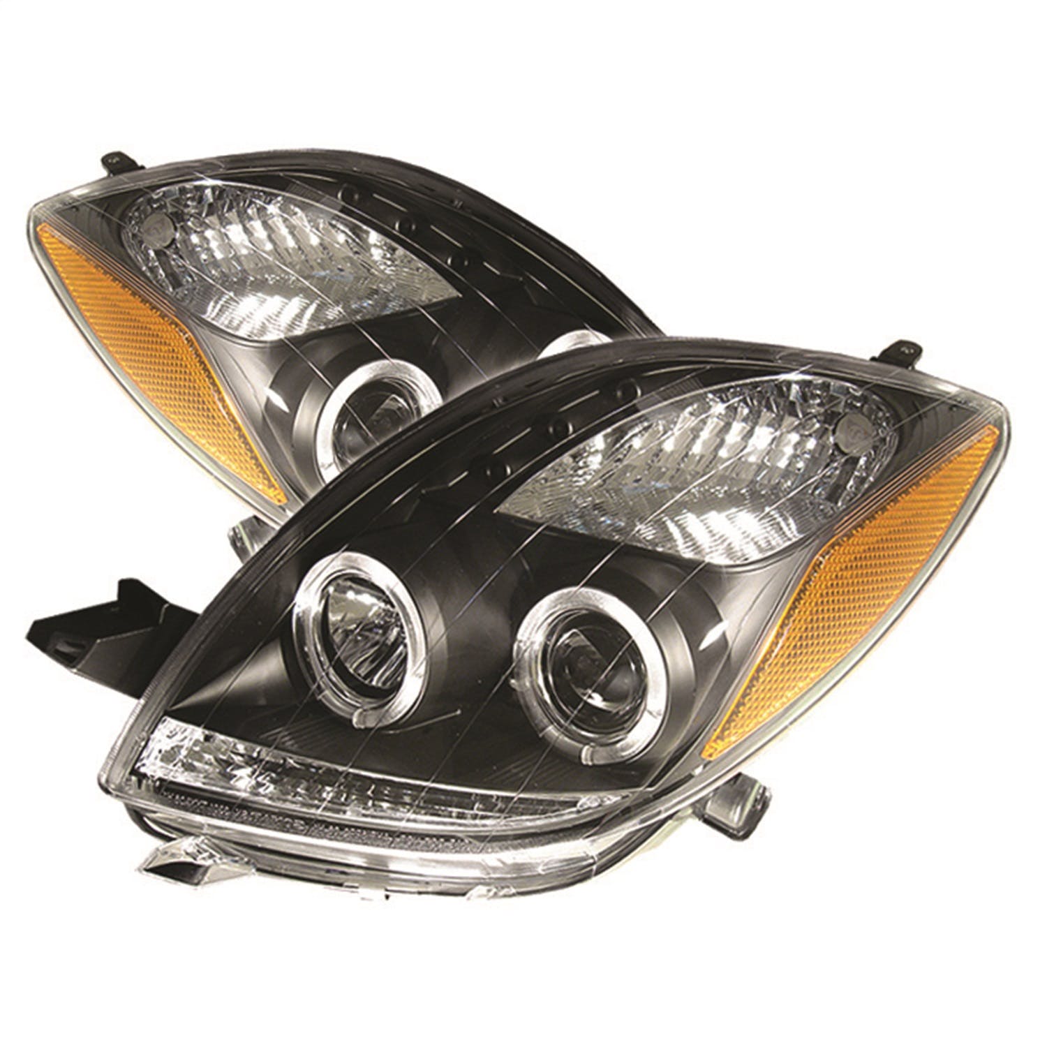 Spyder Auto 5012050 (Spyder) Toyota Yaris 06-08 2DR Projector Headlights-LED Halo-LED ( Replaceable