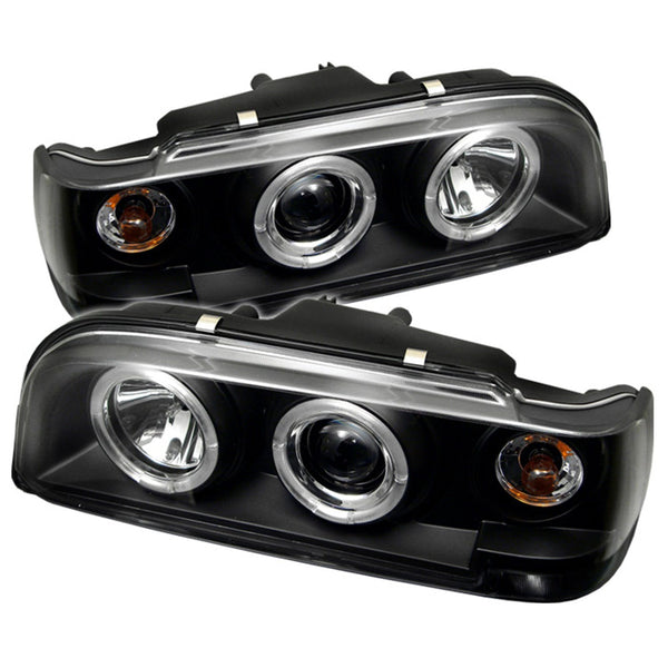 Spyder Auto 5012289 (Spyder) Volvo 850 93-97 Projector Headlights-LED Halo-Black-High H1 (Included)-
