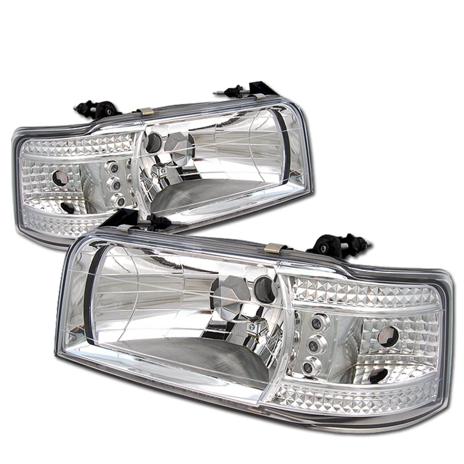 Spyder Auto 5012500 (Spyder) Ford F150 92-96/Ford Bronco 92-96 1PC LED ( Replaceable LEDs ) Crystal