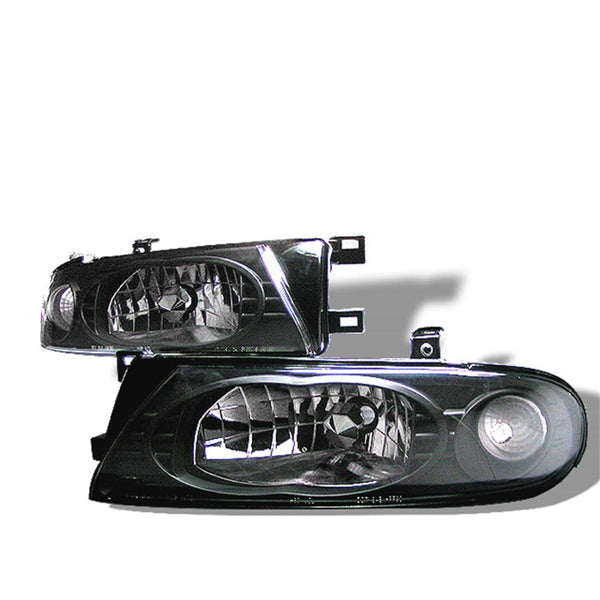 Spyder Auto 5012630 (Spyder) Nissan Altima 93-97 Crystal Headlights-Black