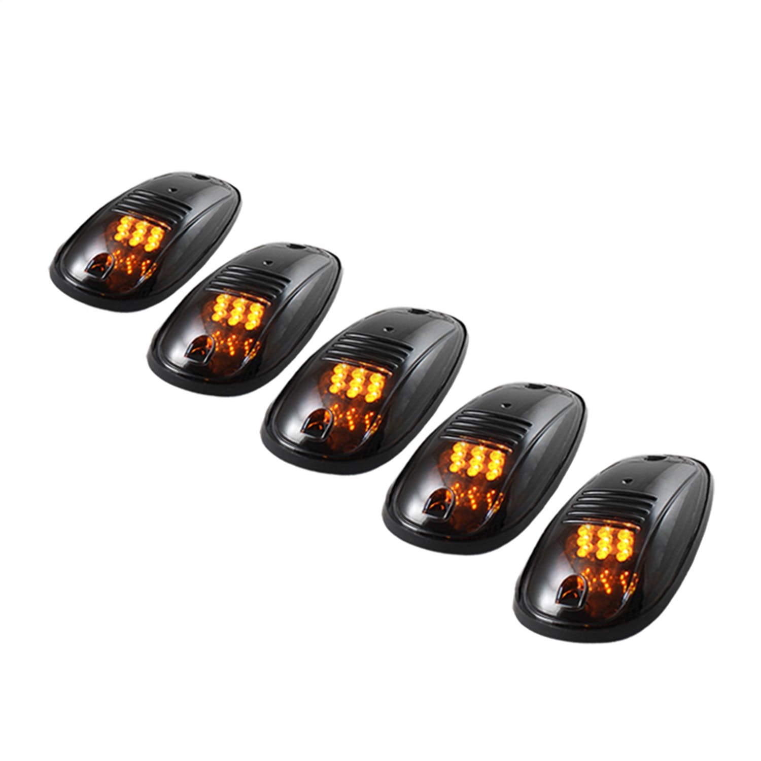 XTUNE POWER 5028198 5 PCS ROOF CAB MARKER PARKING RUNNING LIGHTS Smoked
