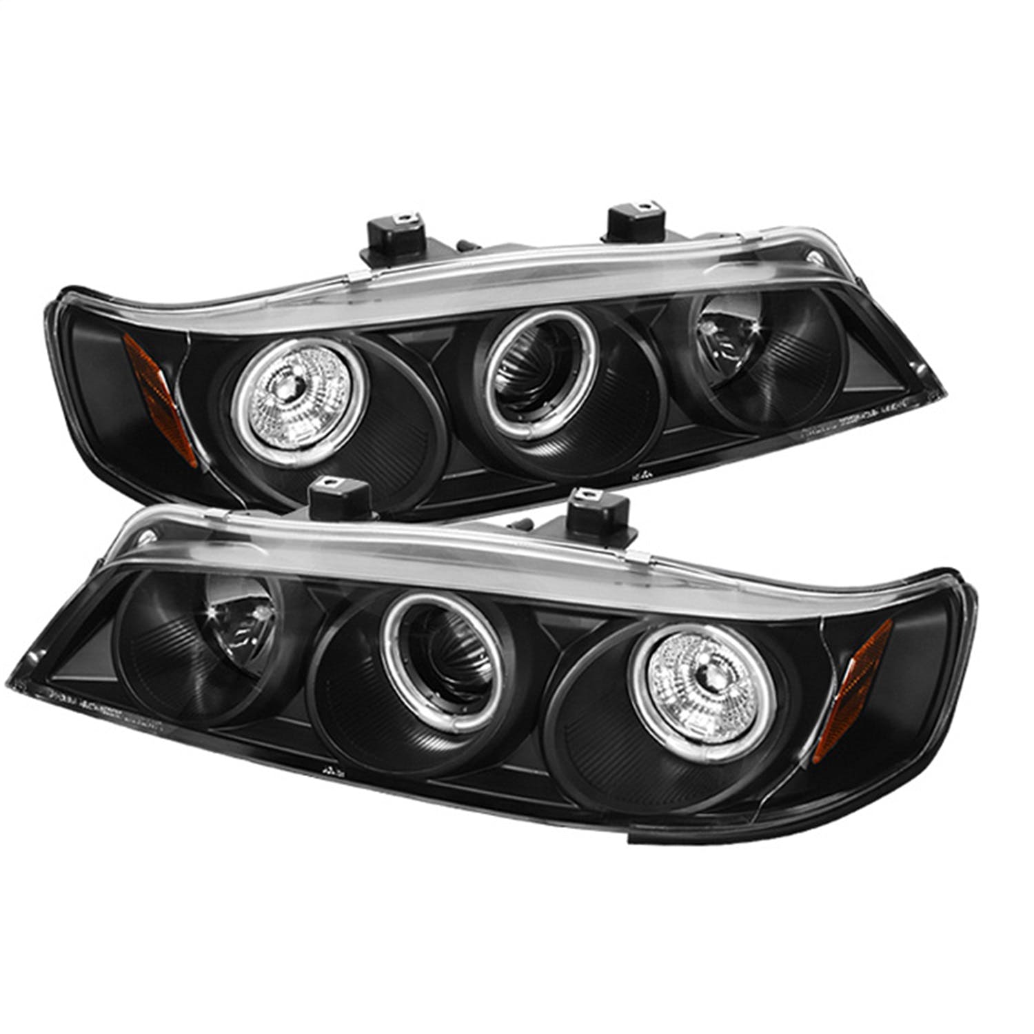 Spyder Auto 5029737 (Spyder) Honda Accord 94-97 1PC Projector Headlights-CCFL Halo-Black-High H1 (In