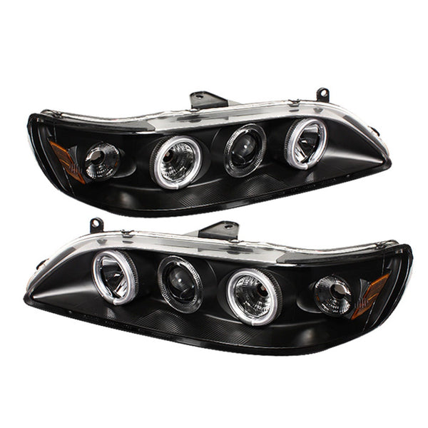 Spyder Auto 5029751 (Spyder) Honda Accord 98-02 1PC Projector Headlights-CCFL Halo-Black-High H1 (In