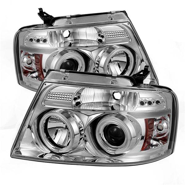 Spyder Auto 5030092 (Spyder) Ford F150 04-08 Projector Headlights-Version 2-CCFL Halo-LED ( Replacea