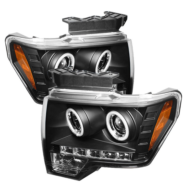 Spyder Auto 5030108 (Spyder) Ford F150 09-14 Projector Headlights-Halogen Model Only ( Not Compatibl