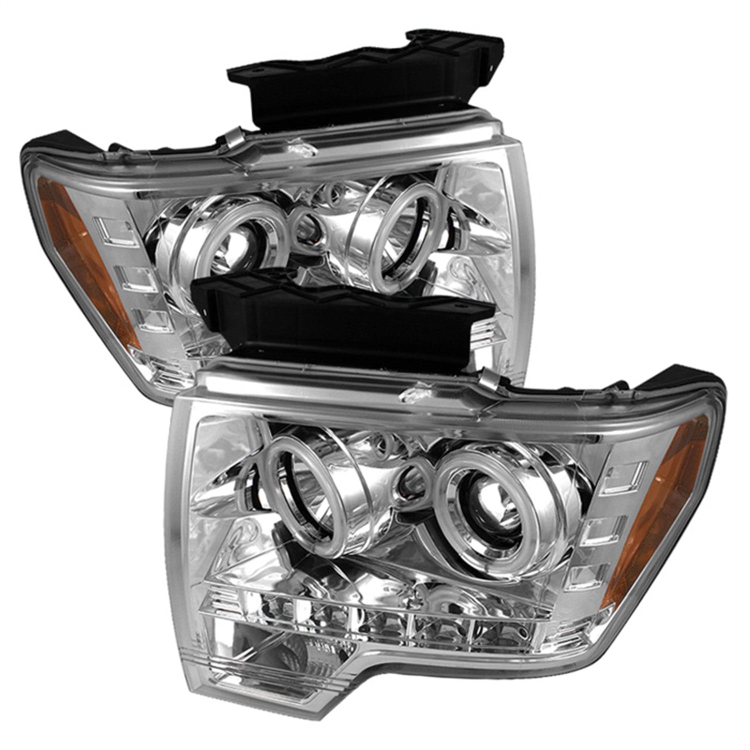 Spyder Auto 5030115 (Spyder) Ford F150 09-14 Projector Headlights-Halogen Model Only ( Not Compatibl