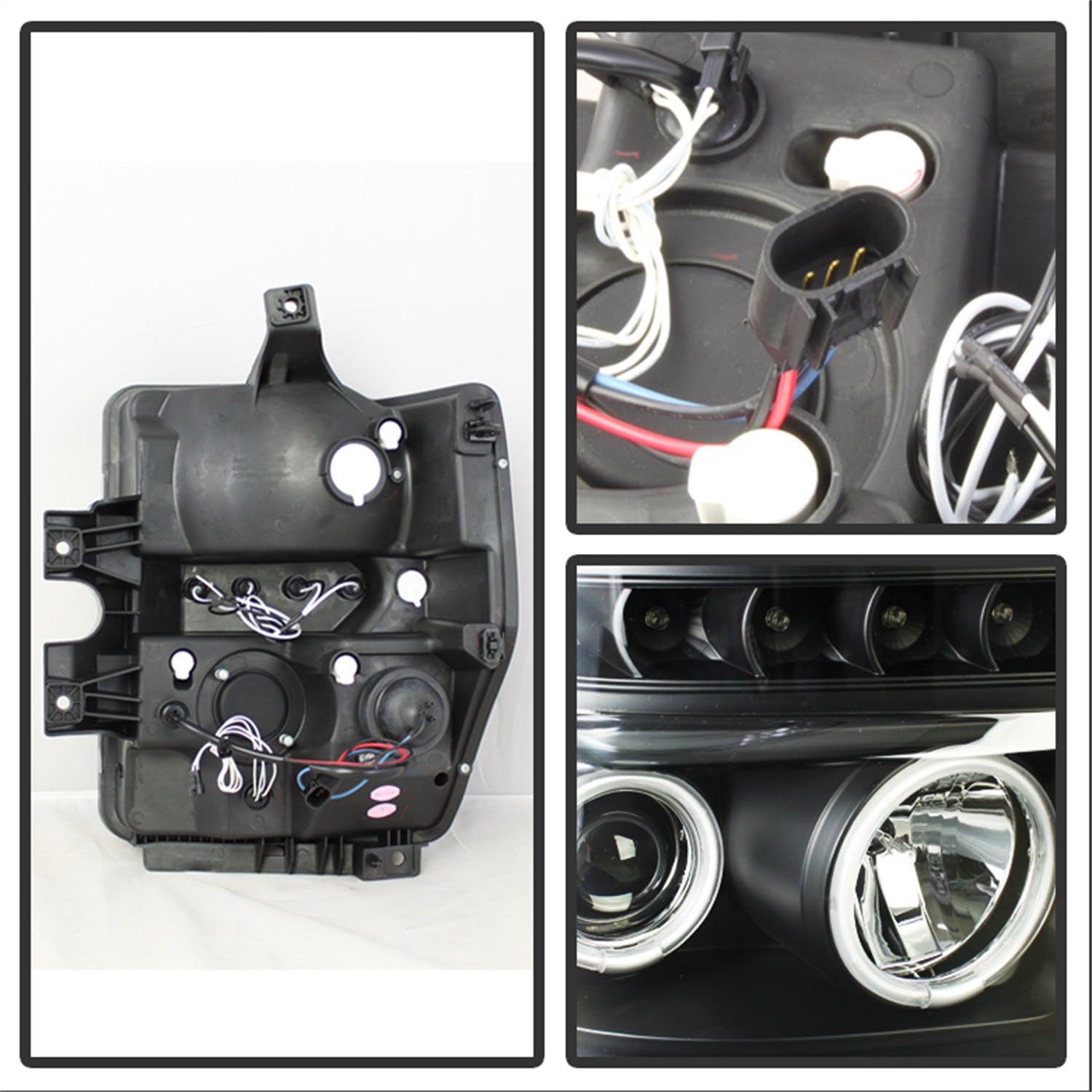 Spyder Auto 5030160 (Spyder) Ford F250/350/450 Super Duty 08-10 Projector Headlights-CCFL Halo-LED (