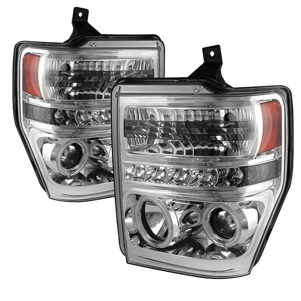 Spyder Auto 5030177 (Spyder) Ford F250/350/450 Super Duty 08-10 Projector Headlights-CCFL Halo-LED (