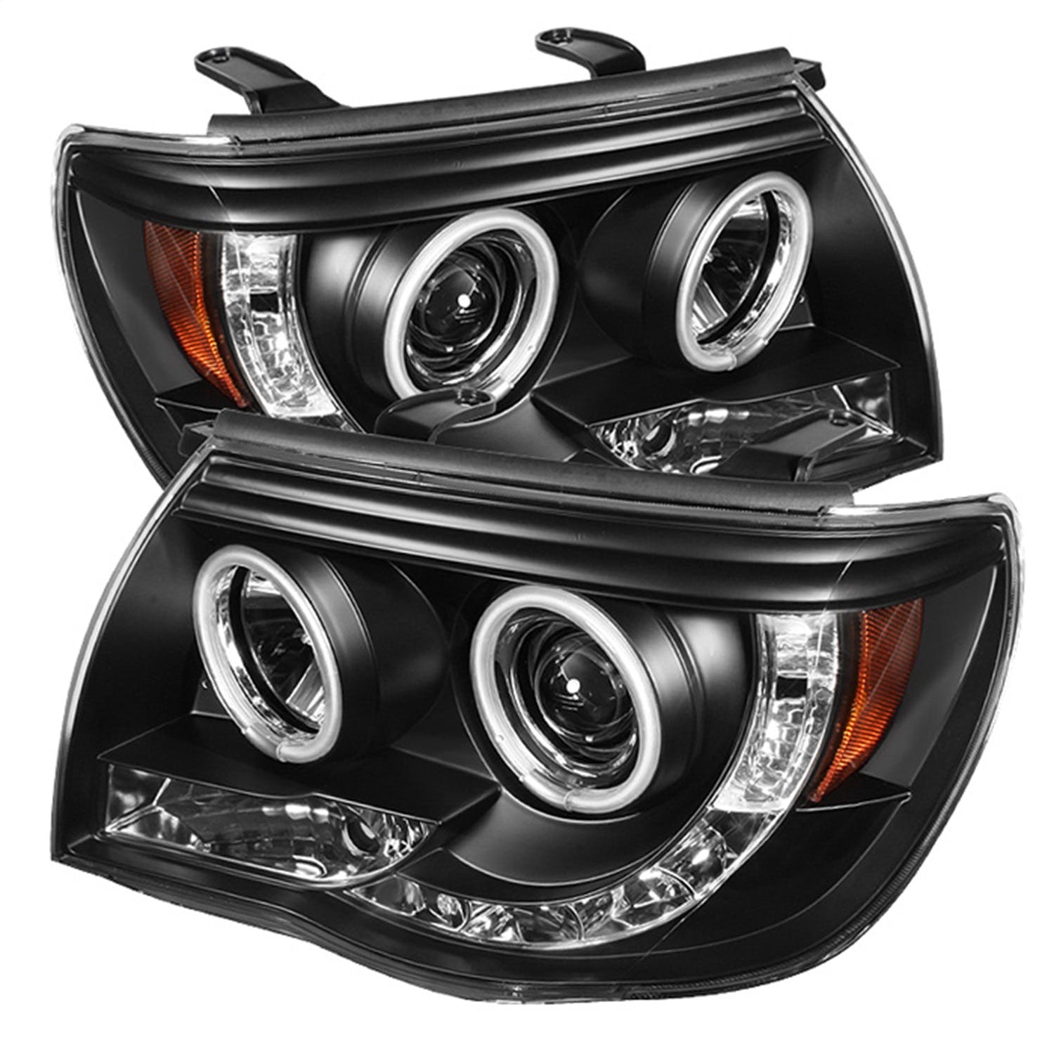 Spyder Auto 5030283 (Spyder) Toyota Tacoma 05-11 Projector Headlights-CCFL Halo-LED ( Replaceable LE