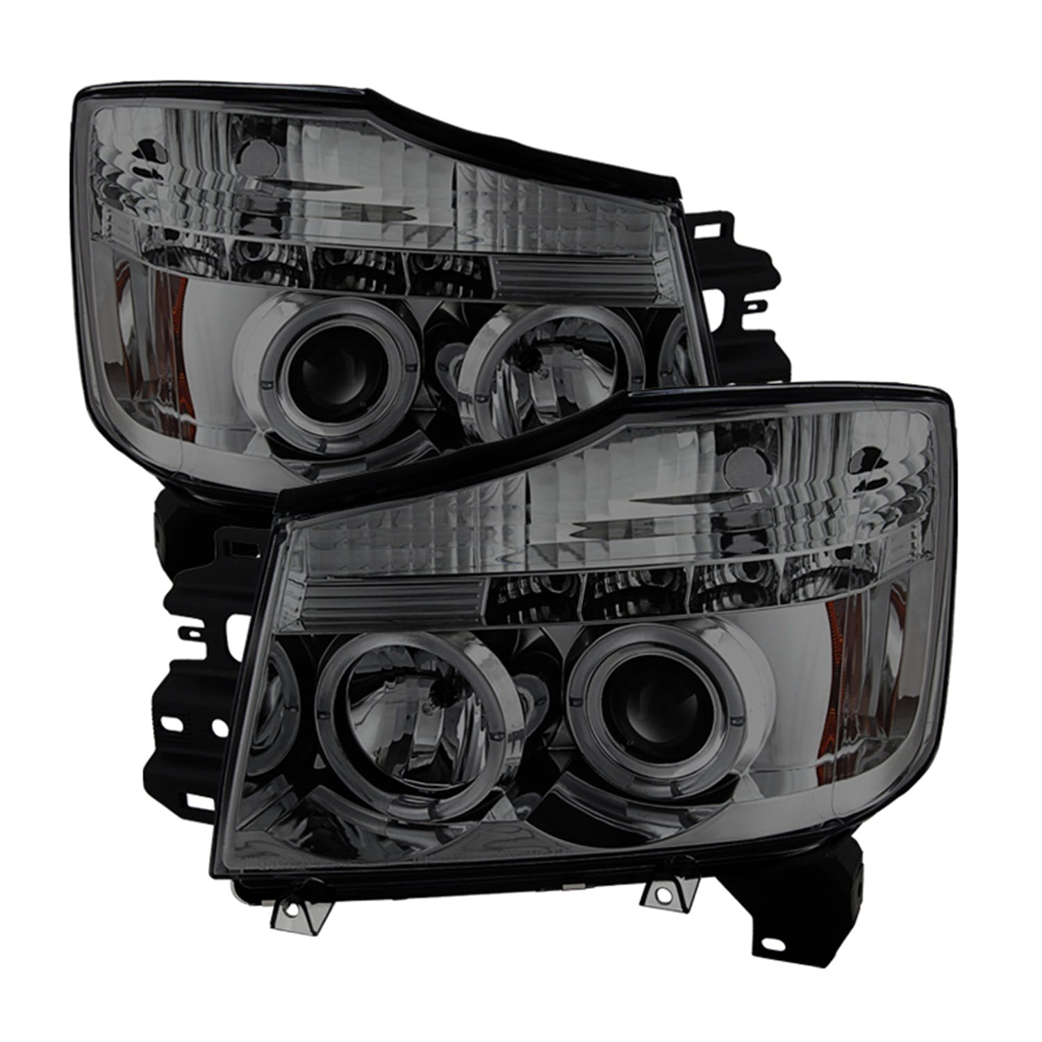 Spyder Auto 5033963 (Spyder) Nissan Titan 04-15/Nissan Armada 04-07 Projector Headlights-LED Halo-LE
