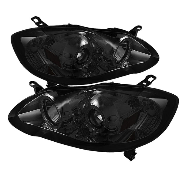 Spyder Auto 5034014 ( SPYDER ) TOYOTA COROLLA 03-08 PROJECTOR HEADLIGHTS-LED HALO-LED ( REPLACEABLE