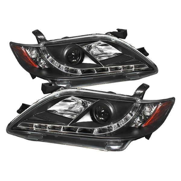 Spyder Auto 5039422 (Spyder) Toyota Camry 07-09 Projector Headlights-DRL-Black-High H1 (Included)-Lo
