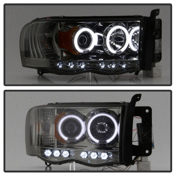 Spyder Auto 5041951 (Spyder) Dodge Ram 1500 02-05/Ram 2500/3500 03-05 Projector Headlights-CCFL Halo