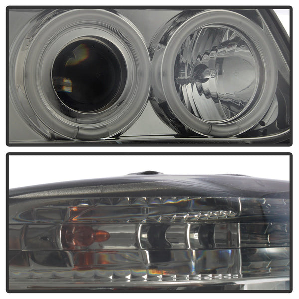 Spyder Auto 5042019 (Spyder) Ford Explorer 95-01 1PC Projector Headlights-CCFL Halo-Smoke-High H1 (I