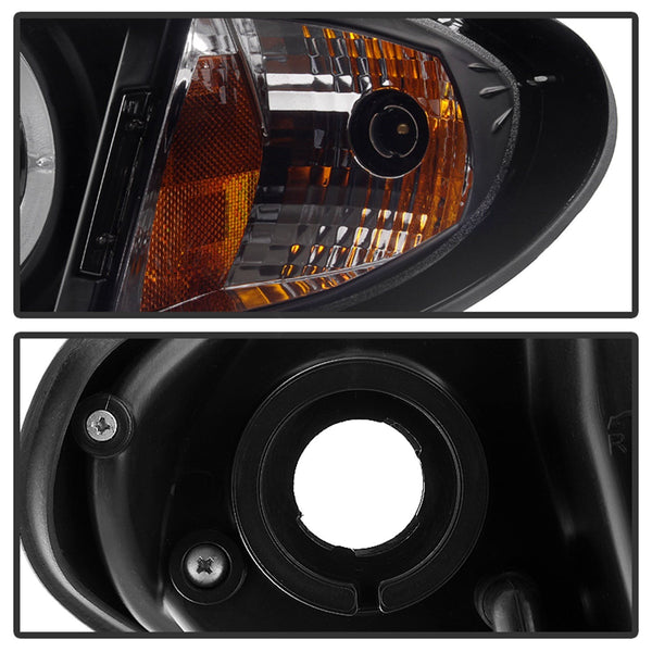 Spyder Auto 5042415 (Spyder) BMW E46 3-Series 02-05 4DR Projector Headlights 1PC-LED Halo-Black-High