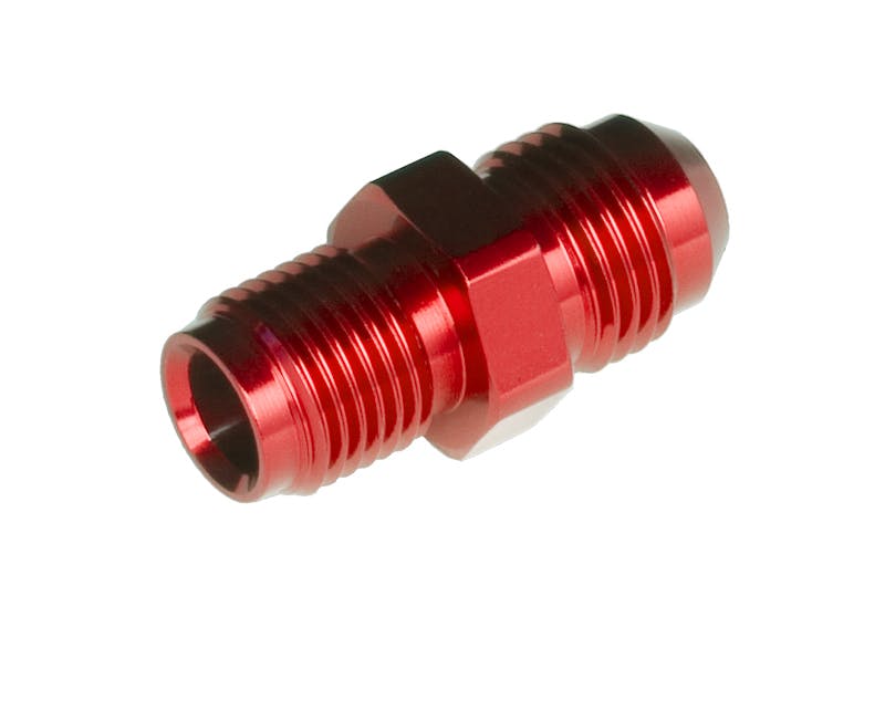 Redhorse Performance 5050-06-3 -06 AN Male to 1/2-20 fuel pump adapter - red