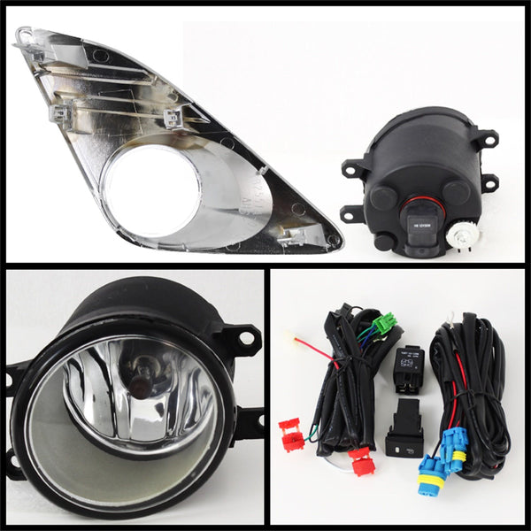 Spyder Auto 5064769 (Spyder) Toyota Camry 12-14 OEM Fog Lights w/Switch (with chrome cover)-Clear
