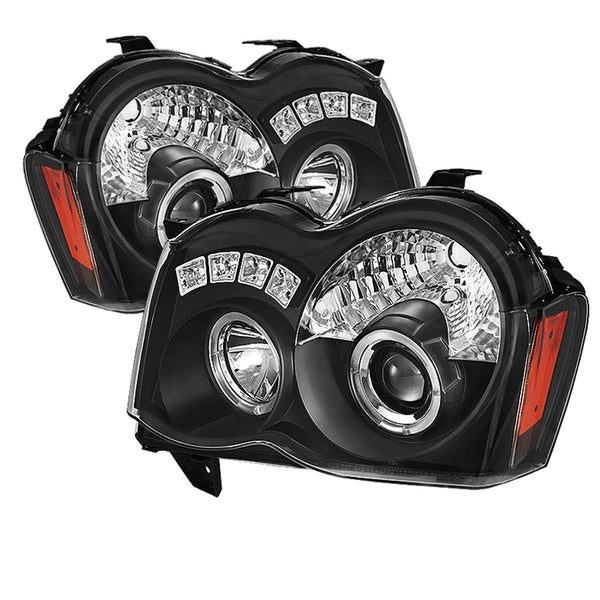 Spyder Auto 5070166 (Spyder) Jeep Grand Cherokee 08-10 Projector Headlights-LED Halo-LED ( Replaceab