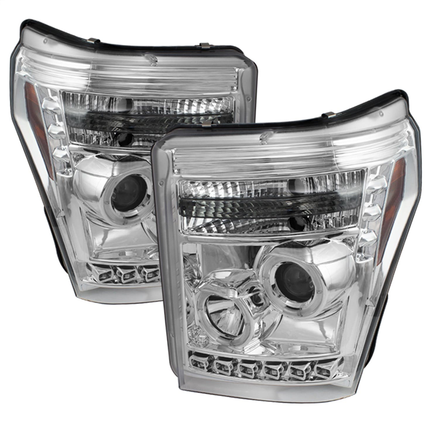 Spyder Auto 5070265 (Spyder) Ford F-250/F-350/F450 Super Duty 11-16 Projector Headlights-LED Halo-DR
