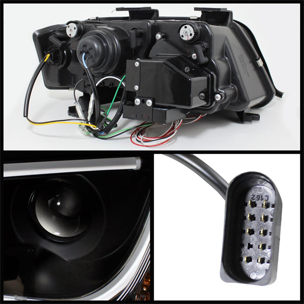 Spyder Auto 5071873 (Spyder) Audi A6 02-04 Projector Headlights-Halogen Model Only ( Not Compatible